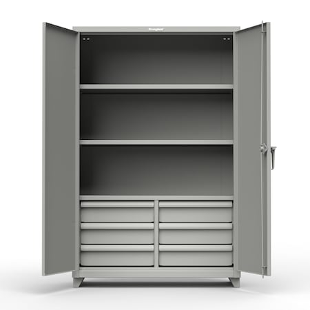 Strong Hold 14 ga. Cabinet with Electronic Lock and Card Reader 60 inW x 24 inD x 75 inH 56-243-PX-L
